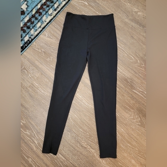 ASSETS BY SPANX Black Stretch Athletic leggings size Large - Picture 1 of 5